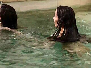 lesbo bffs emily pink and nicole love prepare for pool party