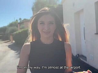 Why Let This Cheating French Wife Get Fucked On Her Hotel Balcony With Cum On Tits