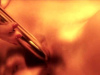 Paige ashley shoves heels and shoes into shaved pussy for solo masturbation session