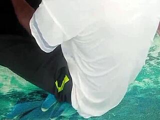 Pretty Hairy Girl with Big Tits Gets Fucked After Losing Way in Bush