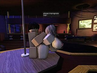 This Roblox slut just bends over doggystyle and begs for breeding like a total whore.