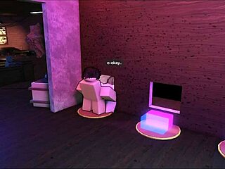 This Roblox slut just bends over doggystyle and begs for breeding like a total whore.