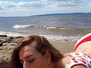 Beautiful Blowjob On The River-Cristallgloss Vertical 4k With Cum In Mouth And Deepthroat!