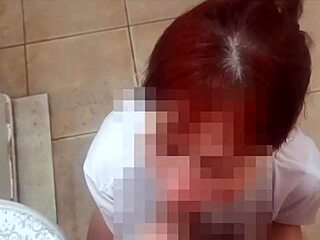 ruivinha sees cousin masturbating in shower and helps him