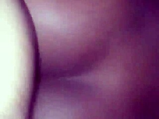 black couple engages in bent over doggystyle action with intense backshots in their private moment