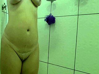 sophie helenass the hot neighbor takes shower after gym session