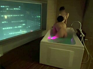 oh man i just can't stop sucking on this cute santa's pale beautiful breasts like a baby... then we get wild in the hotel bath with steamy standing back sex raw