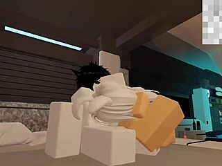 Getting fucked by a random guy in Roblox like a total slut