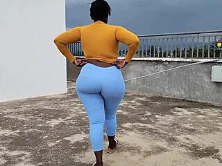 Watch apple bottom 52 ride that cock so hard she busts his balls!