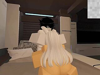 Getting fucked by a random guy in Roblox like a total slut