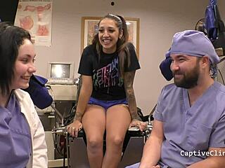 Hey, check out this wild lesbian torment in the clinica of america with stefania mafra 😈