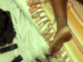 narrative of ass and feet exploration in a casual setting with focus on movements