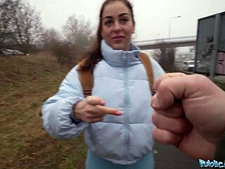 Public Agent SHE TAKES His BIG COCK Down to the Balls After Losing Simple Game