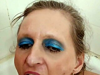 german prostitute whore milf sandra drinks urine then gets facefuck deepthroat with cumshot and slap.