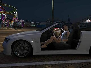 In gta 5, player picks up a prostitute for hooker service.