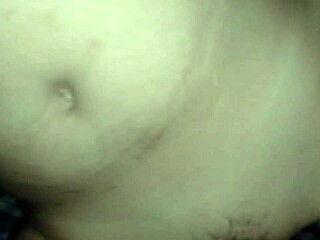 The tight shaved pussy gets an intense creampie orgasm from strong thrusting.