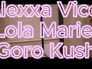 Muscular pornstar lola marie dominates with double anal penetration and strapon in interracial session. she takes big cock for creampie and cum eating.