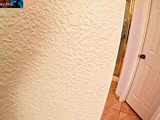 Stepson watches busty stepmom shower and bends her over for intense doggystyle creampie