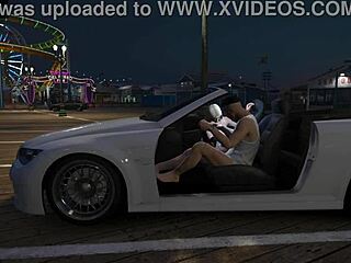 In gta 5, player picks up a prostitute for hooker service.