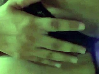 Chubby Latina housewife Aurora Estelar masturbates solo in her home bathroom with curvy body.