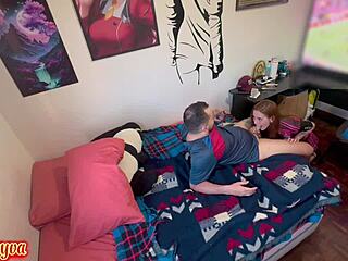 Brazilian Teen Takes Huge Cock From Behind In Pussy Fucking Live Action