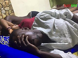 threesome group fucked on family bed with husband brother