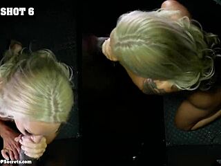 those dicks stay on as alexis swallows cumshot from gloryhole fucking