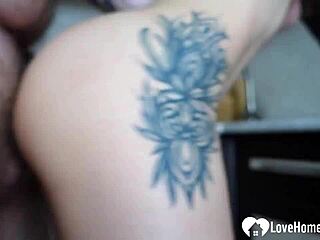 Filthy Step Sis Begs For A Swift Kitchen Cock Pounding!