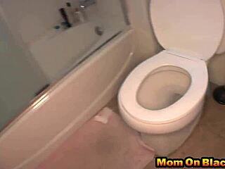 Blonde Milf Rides Two Big Black Cocks