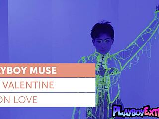 Nude Latina teen Mia Valentine reveals her favorite new hobby DJing