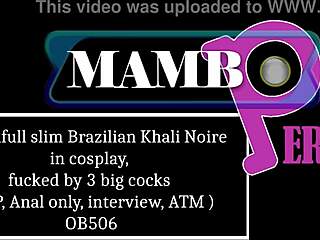 beautiful slim brazilian khali noire in cosplay takes 3 big cocks in dap anal only with interview and atm