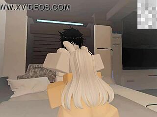 Getting fucked by a random guy in Roblox like a total slut