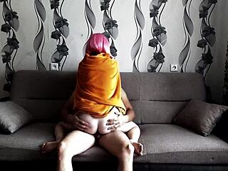 the guy starts fucking cute russian teen niki shu in cosplay outfit