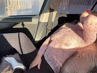 Imagine the thrill of public masturbation with my future wife squirting in outdoor orgasm as milf