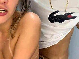 The Brazilian cousin couldn't resist the bulge in her cousin's shorts. She gave him her big ass at the party.