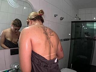 gabily castro arrives at the mansion hinting at steamy bareback shower fun with binho ted