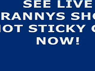 Shemale webcam hot cumshot with big cock and big tits masturbation?