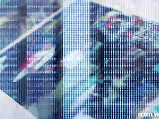 Hey, you see this vlogger babe with black hair Raven Right bouncing her tight pussy on top of that big cock?