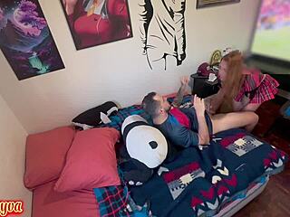 Brazilian Teen Takes Huge Cock From Behind In Pussy Fucking Live Action