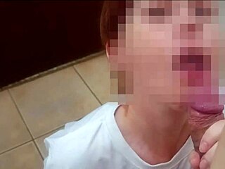 ruivinha sees cousin masturbating in shower and helps him