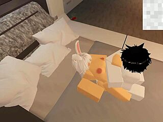 Getting fucked by a random guy in Roblox like a total slut