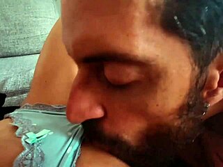 This guy took off her panties and dove right into eating that shaved pussy. It was her first time getting rough homemade sex as a dirty latina cougar.