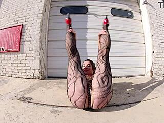 Walking the docks in my thong bodysuit adventure 😊 feeling the fresh air