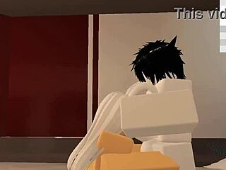 Getting fucked by a random guy in Roblox like a total slut