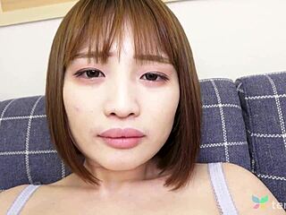 Short Haired Japanese Girl Yuika Takigawa Enjoys Intense Bed Sex With Trimmed Pussy And Ex