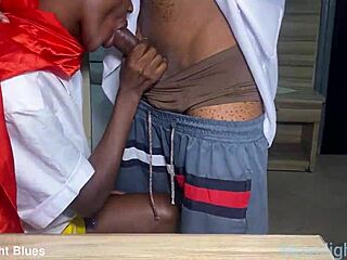 ebony petite 18+ student, why seduce your teacher with big black cock a day before christmas holiday vacation