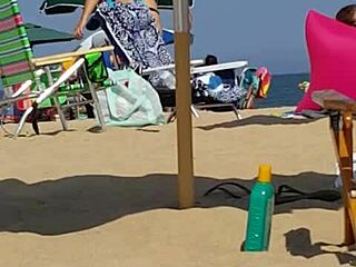 Candid Bikini Slut Exposed on Beach with Tight Ass in Hidden Shot