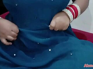 newly married couple records bedroom sex with big tits wife riding tight pussy on huge cock passionately.