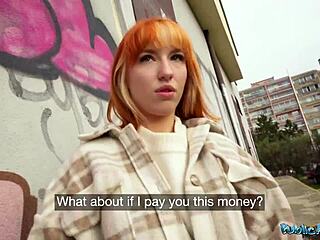 Hey I picked up this russian redhead with big natural tits for outdoor pov fucking and quickie doggystyle action.