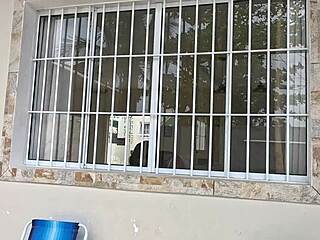 Maid Cleans House in Tight Clothes and Gets Cum in Mouth as Reward